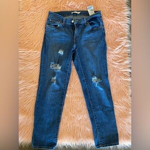 Trendy Blue Skinny Jeans